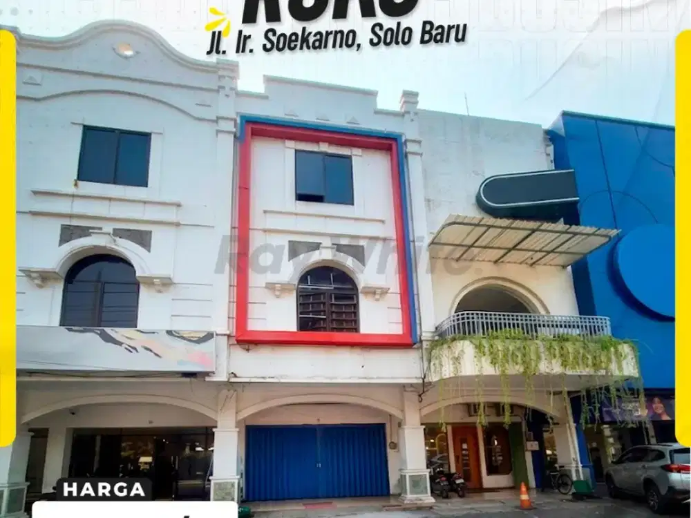 Disewakan Ruko Strategis di Jl. Ir. Soekarno, Solo Baru