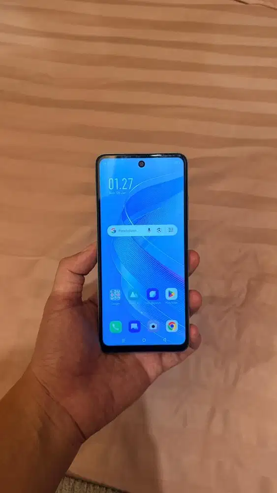 Infinix Smart 8 Pro Blue 8/128GB Resmi Hp charger