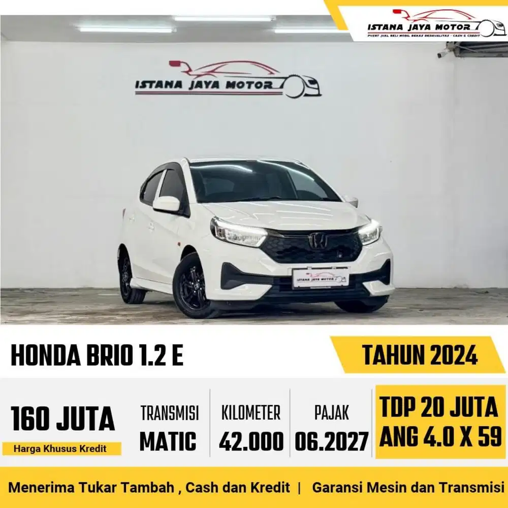 Honda Brio E AT th 2024 #istana jaya motor