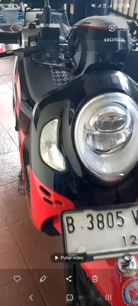 Dijual Honda Scoopy 2024 hitammerah