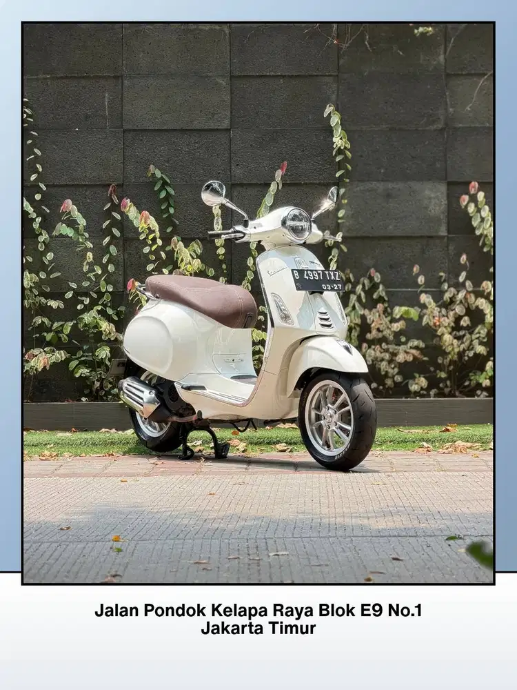 TERMURAH PIAGGIO VESPA PRIMAVERA 150 IGET ABS LED TAHUN 2021 WHITE