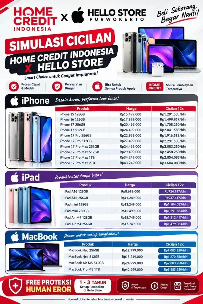 READY IPHONE SERI 15 KEATAS BISA DI KREDIT DP 0% BUNGA 0%