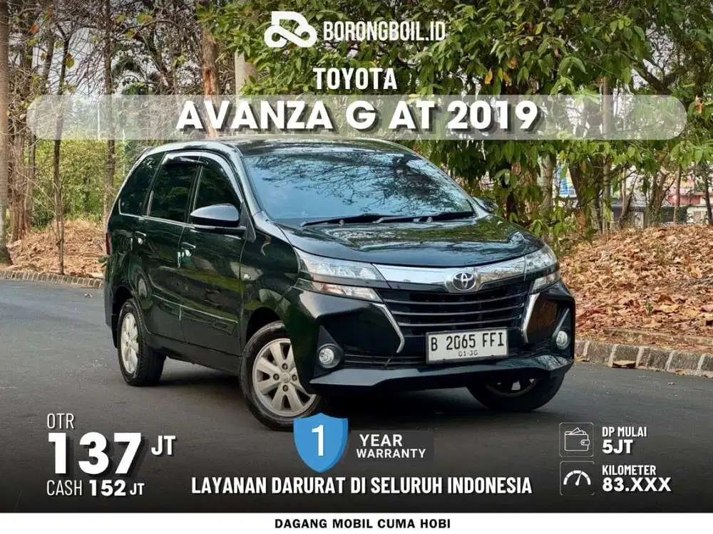 Toyota Avanza G AT 2019 Black Metallic