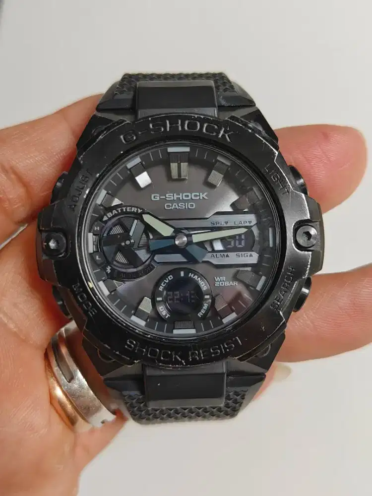 Casio G-Shock GST-B400BB-1ADR Black original bekas bagus normal semua
