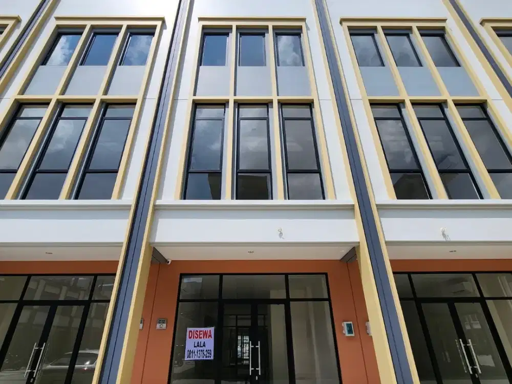 Disewakan Ruko Hudson Gading Serpong 3 Lantai Double Facade Premium