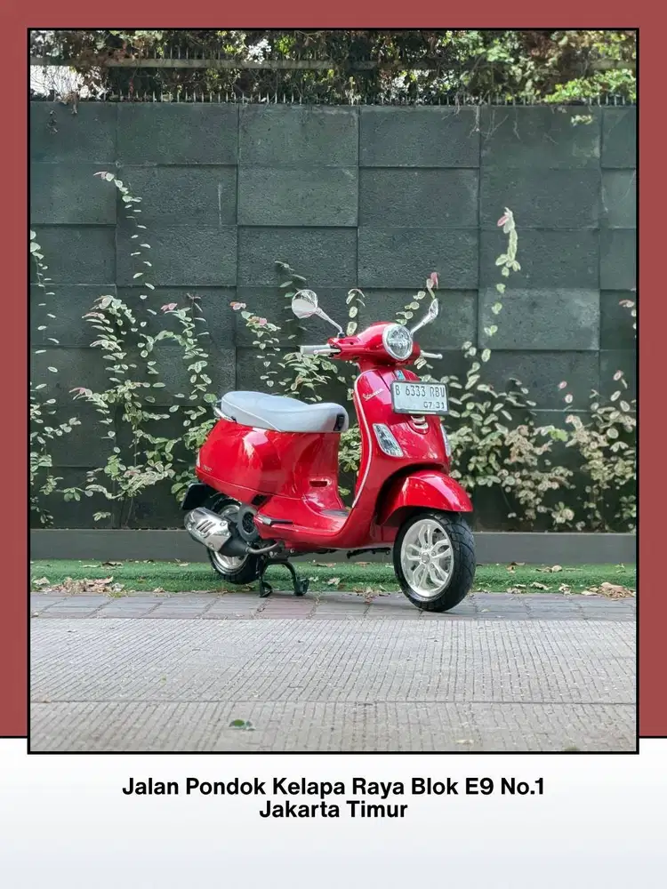 TERMURAH PIAGGIO VESPA LX 150 IGET FACELIFT NEW TH 2025 RED SCARLATTO