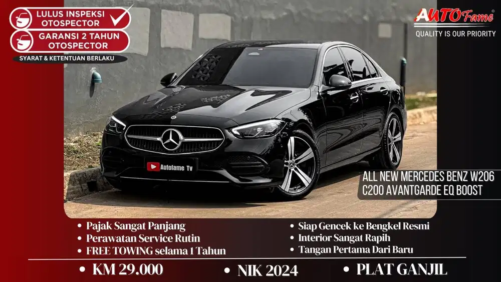 KM29RB Mercedes Benz W206 C200 Avantgarde EQ Boost NIK 2024 Akhir