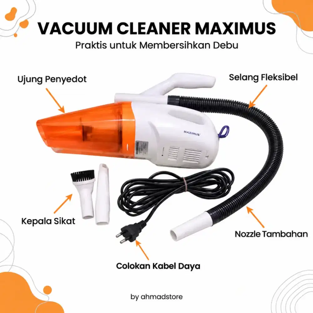 [Vacuum Cleaner 600 ml Preloved] Maximus Wet & Dry Mulus Preloved