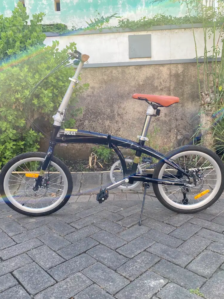 Sepeda Lipat Merk Element 20 inch Milan Pastel 8 Speed