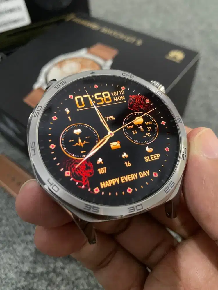Rare Huawei GT 5 Leather Strap Brown 46mm Super Like New