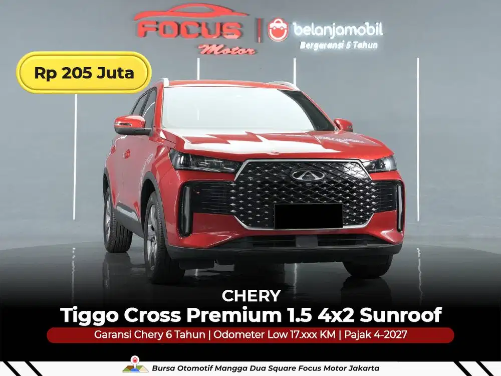 [ GARANSI 5TH LOW KM ] Chery Tiggo Cross Premium 1.5 2024/2025/2026
