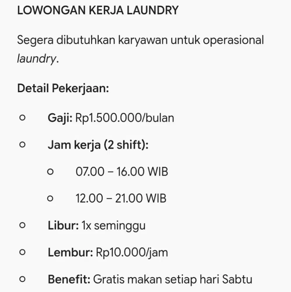 Jika berminat bisa langsung contact