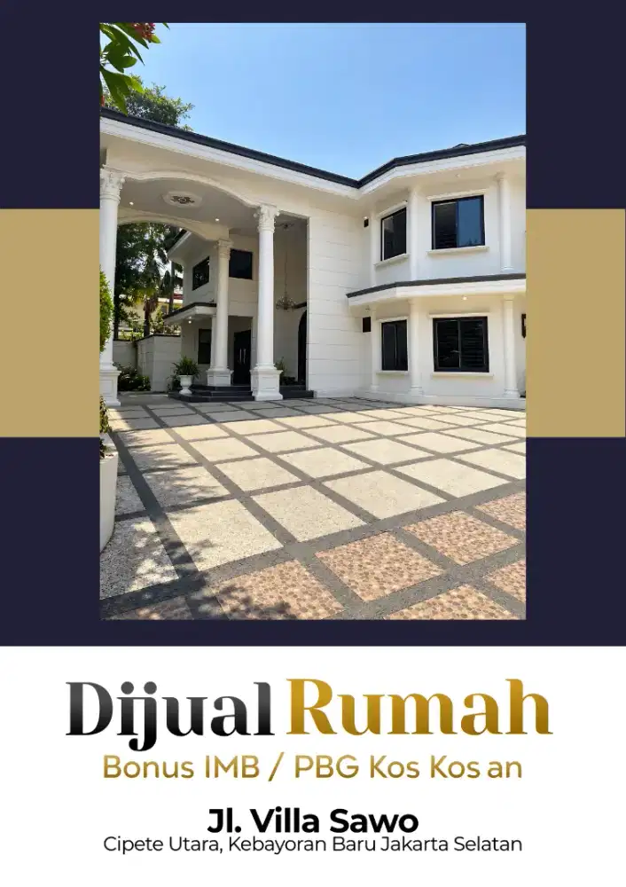 Di Jual Rumah Mewah Fatmawati Bonus IMB Kos Kos an