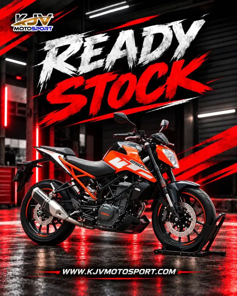 KTM DUKE 250 ABS ORANGE 2017 KM 2K PAJAK PANJANG GAS TOURING