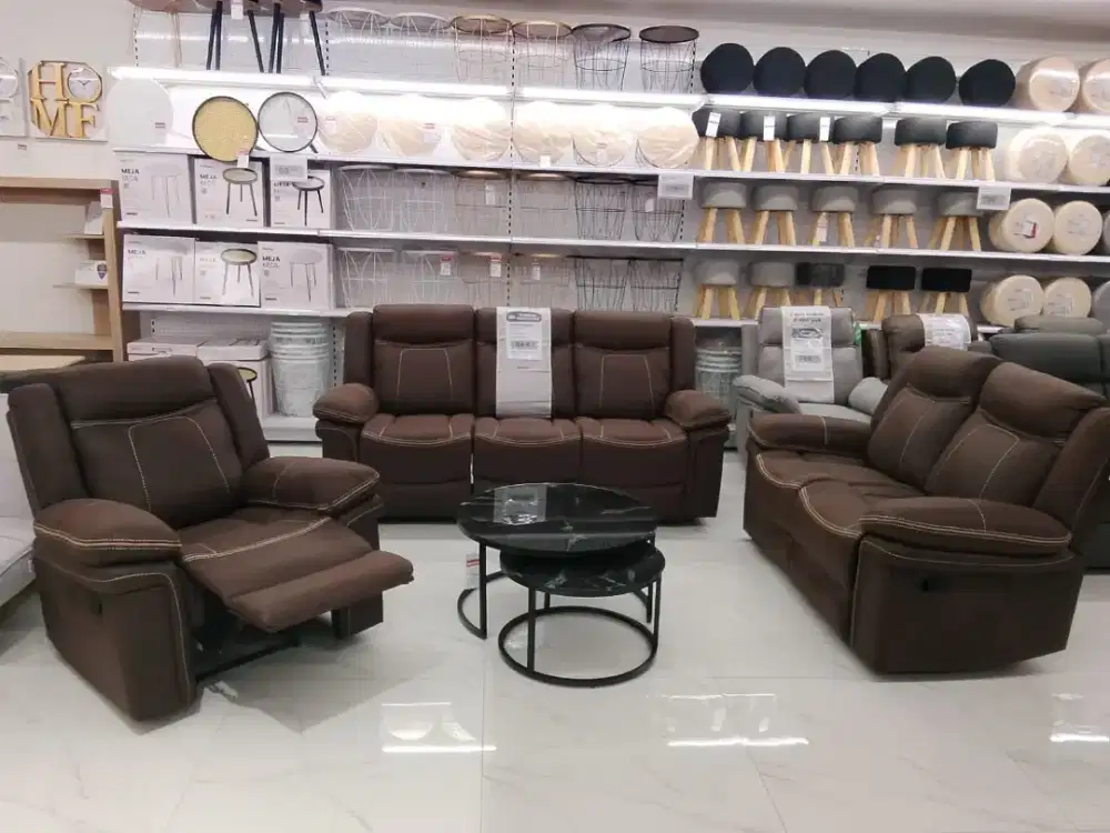 Sofa set recliner murah Cilegon