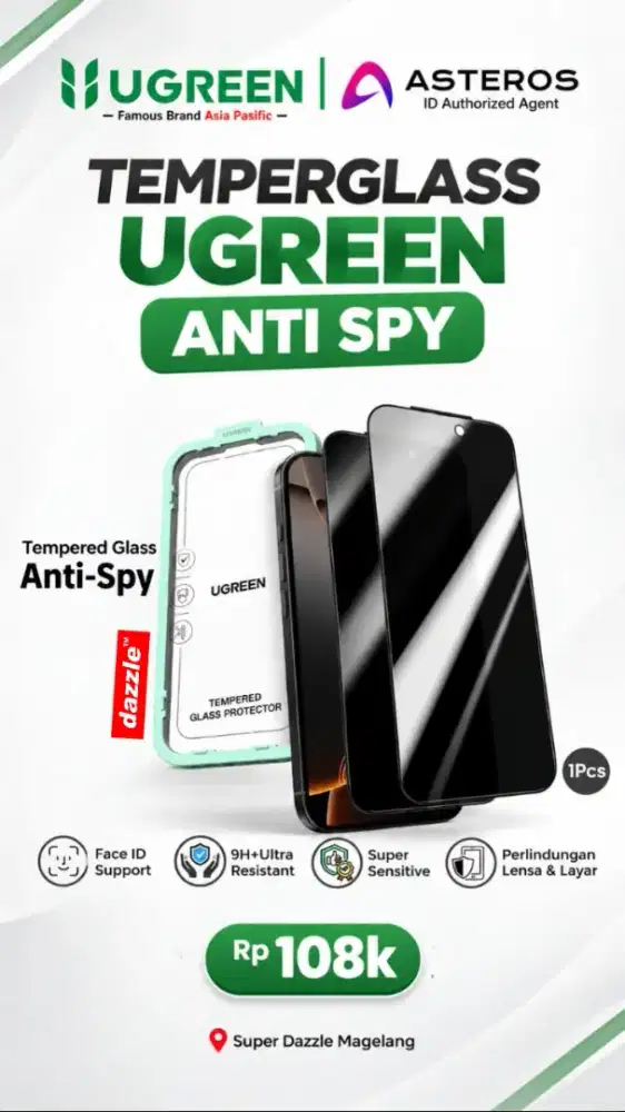 Temperglass Ugreen Anti Spy