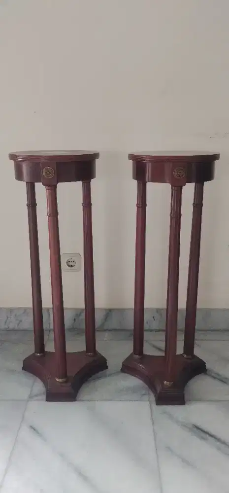 TEMPAT HIASAN LAMPU JATI 2 PCS