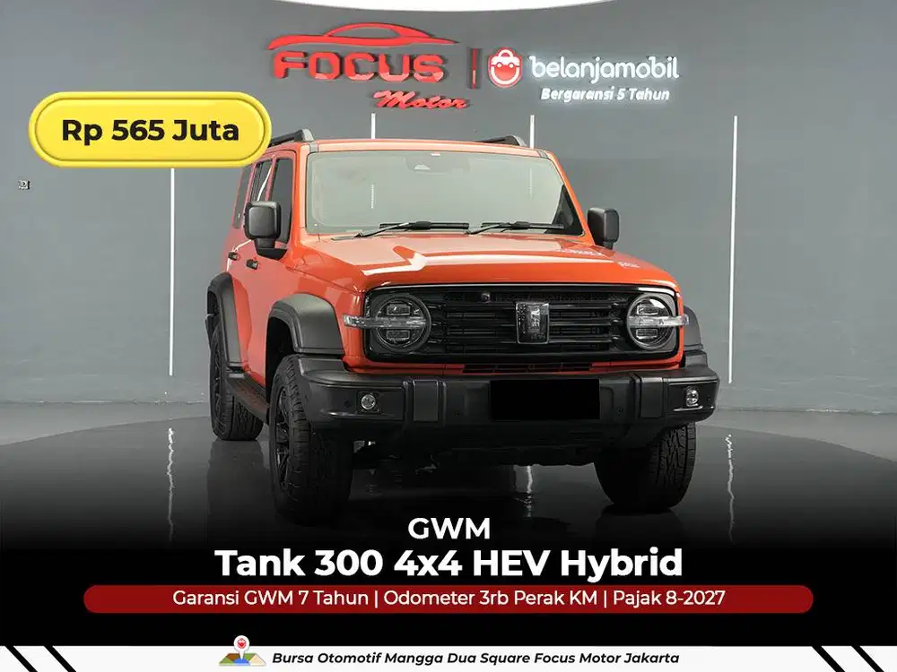 [ GARANSI 5THN 4x4 KM 3RB ] GWM Tank 300 AWD HEV Hybrid 2024/2025/2026