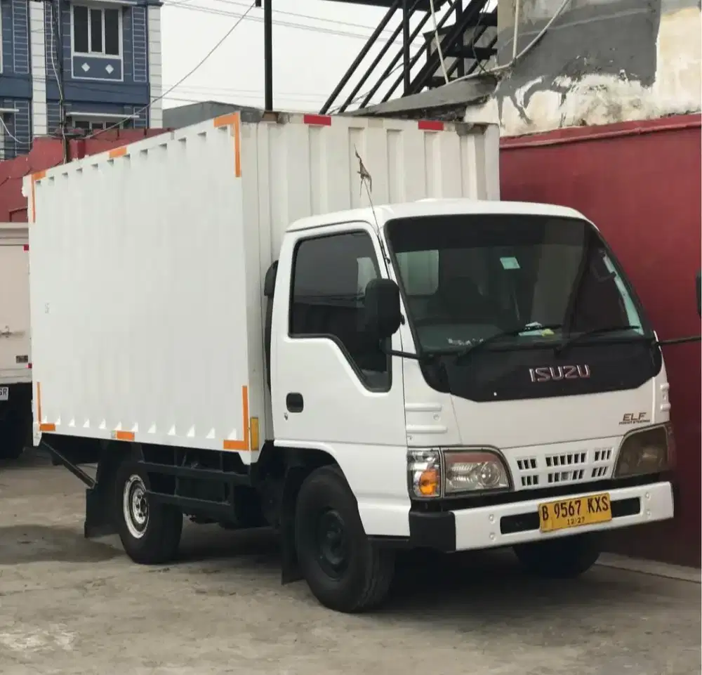Isuzu elf NHR55 ps100 engkel std box besi 2017