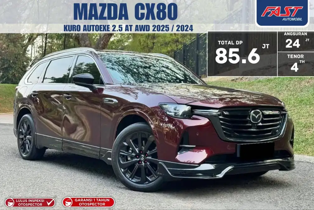 MAZDA CX 80 CX80 2025 / 2024 KURO AUTOEXE AWD PHEV HYBRID PANORAMIC