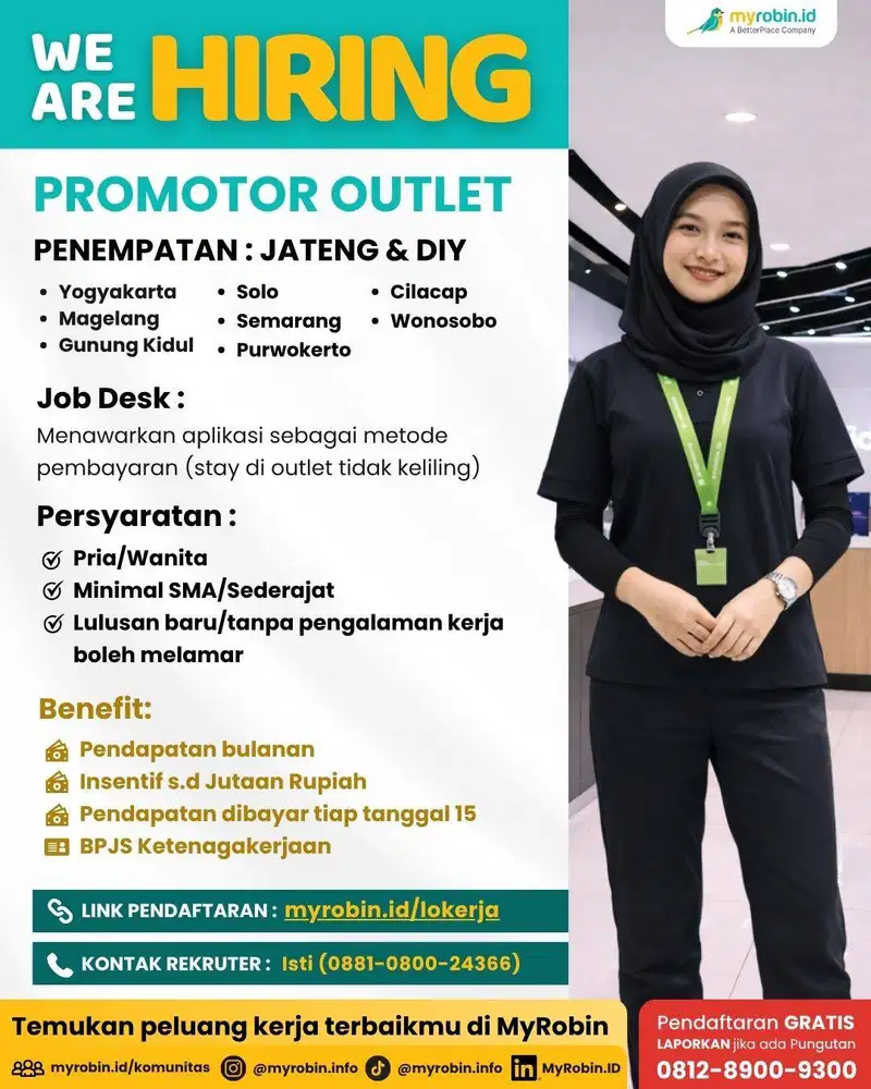 LOWONGAN TERKINI!  Lagi cari kerja? Ini kesempatan kamu jadi PROMOTOR