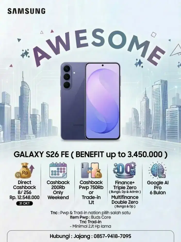 Promo Cicilan Samsung S26 FE