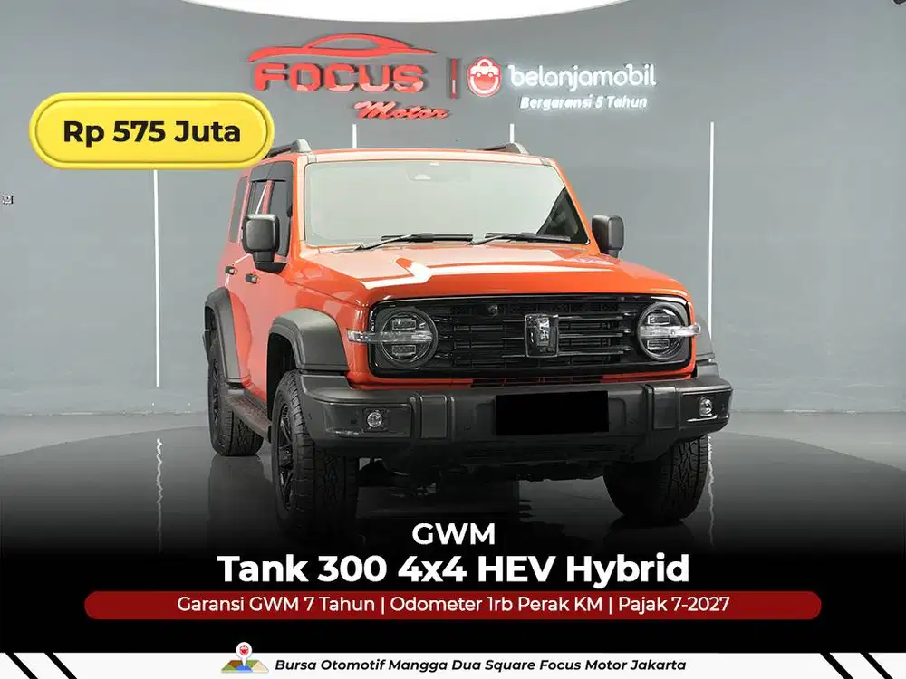 [ GARANSI 5THN 4x4 KM 1RB ] GWM Tank 300 AWD HEV Hybrid 2024/2025/2026
