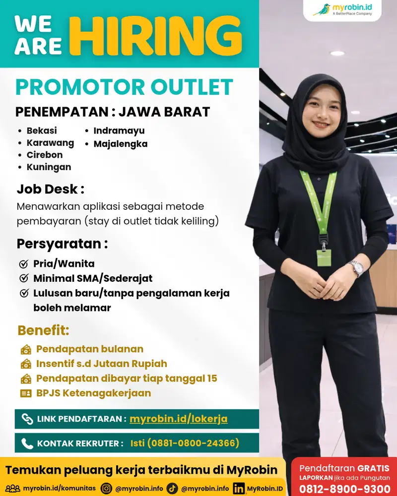 LOWONGAN TERKINI!  Lagi cari kerja? Ini kesempatan kamu jadi PROMOTOR