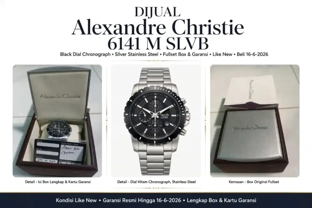 Dijual Jam Tangan Pria Alexander Christie 6141