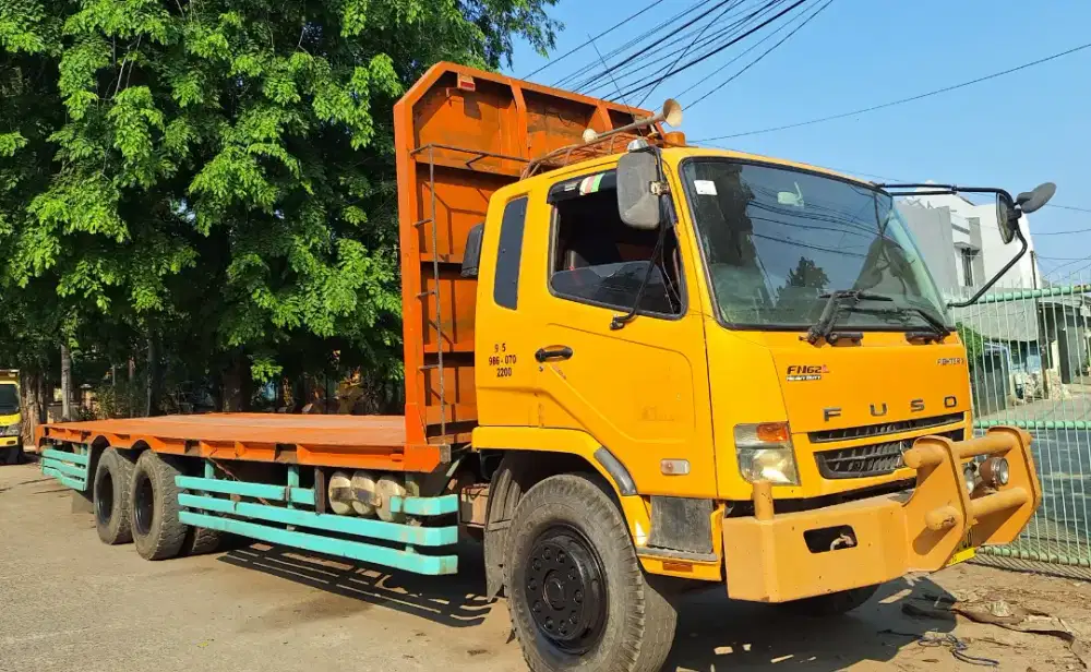 Mitsubishi Fuso FighterX Tronton 6×4 FN62HD Bak Besi 9.7mtr Bio Solar