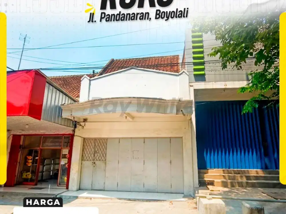 Dijual Ruko Strategis di Jl. Pandanaran, Boyolali