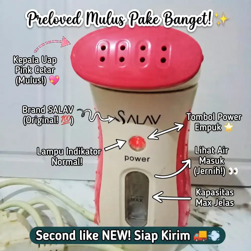 Steamer Setrika Uap Salav Preloved Mulus [Bisa Nego]