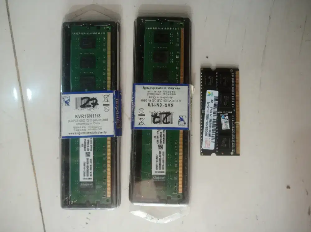 3 Keping RAM DDR3 8Gb (2 utk PC & 1 utk Laptop)