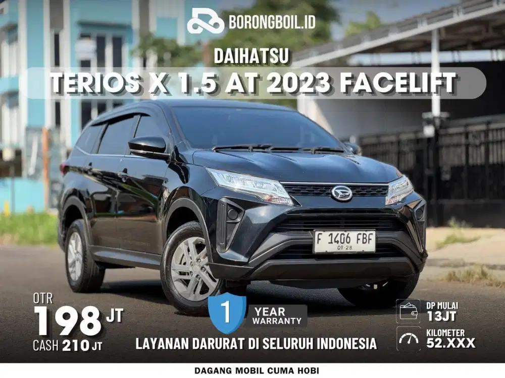 TERMURAH!!TERIOS X AT 2023 FACELIFT SIAP PAKAI