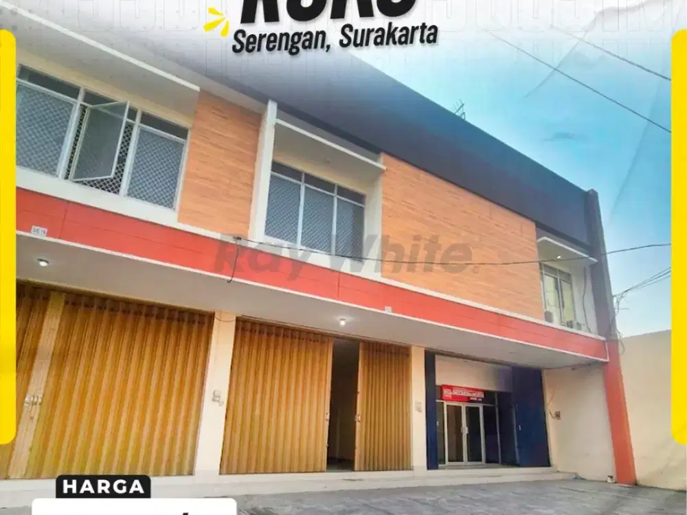 Disewakan Ruko Strategis di Serengan, Surakarta