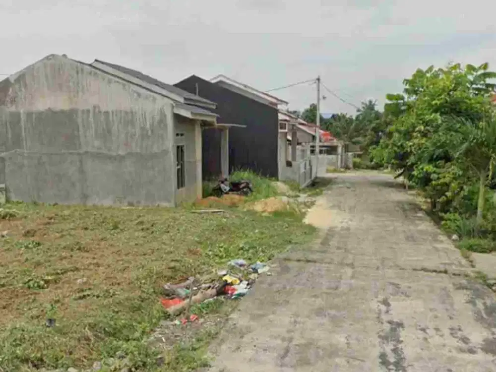 Tanah Siap Bangun di jl Harapan Raya masuk jalan Veteran