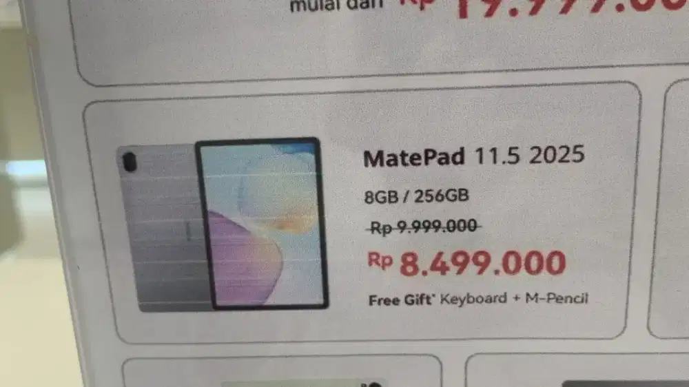 HUAWEI MATEPAD 11.5 UDA INCLUDE KEBOARD DAN M PENCIL T