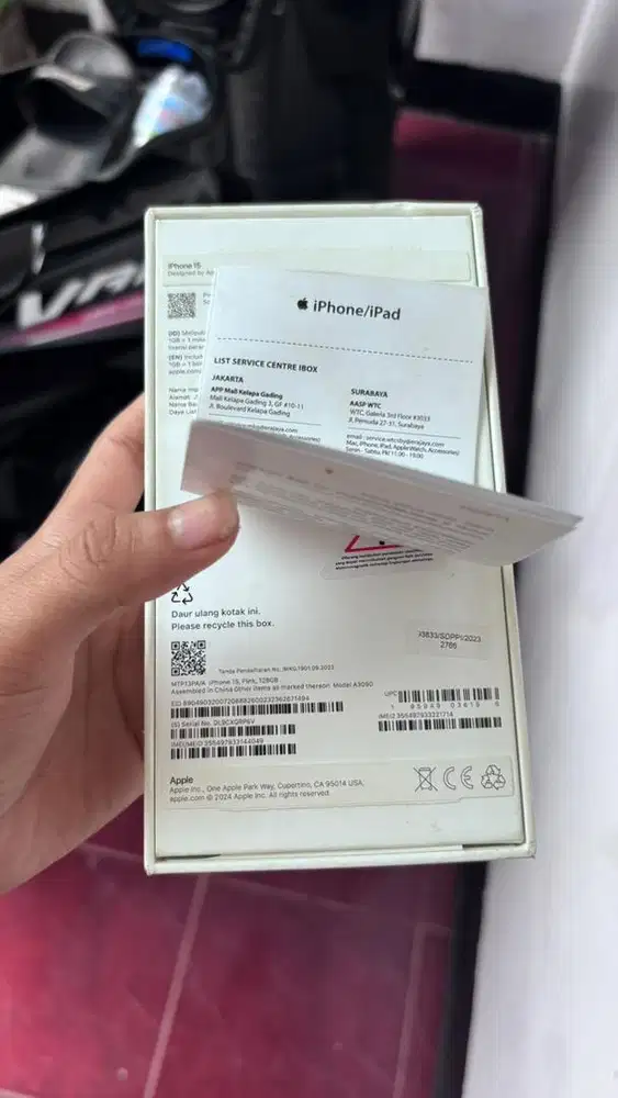 iPhone 15 iBox Pink 128GB Garansi April 2027 Garansi Panjang