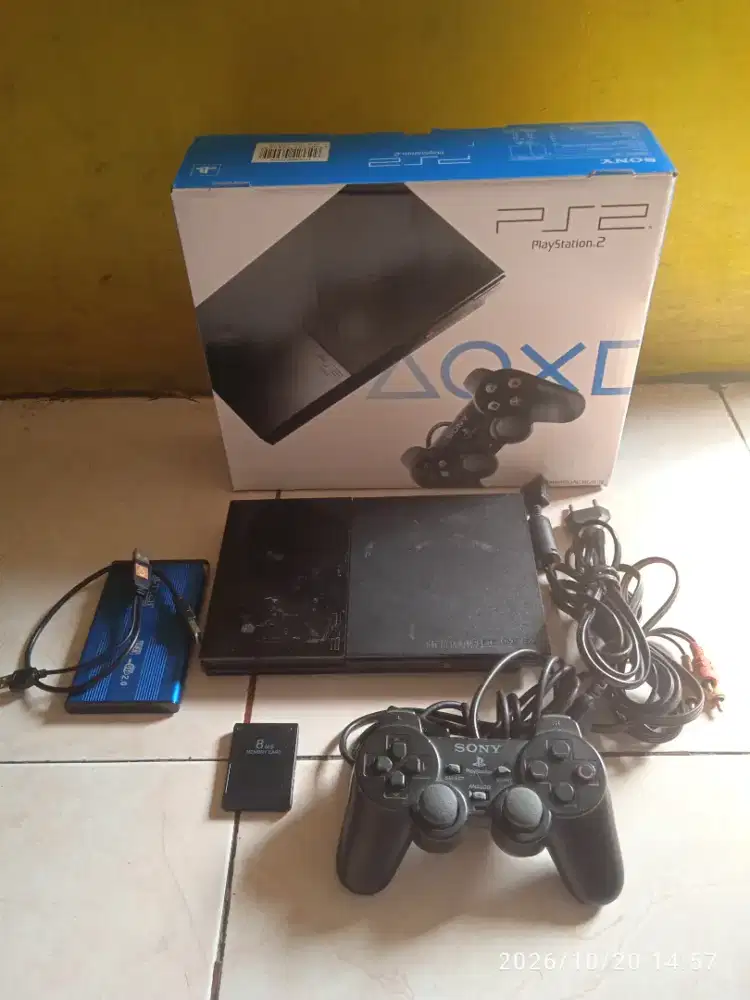 PS2 slim hardis mc Booth normal fullser poris cipondoh