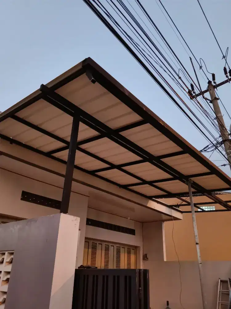 Kanopi alderon RS minimalis dan talang air