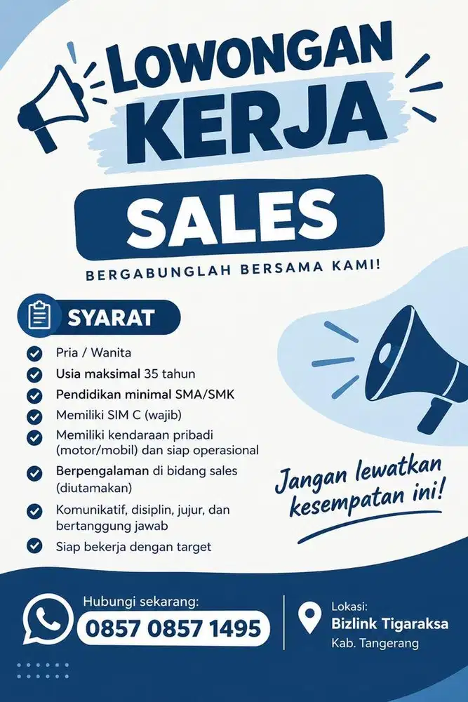 Butuh secepatnya | SALES FREELANCE  - JH LED STORE Cikupa