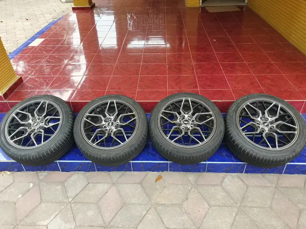 Velg Racing R16 Dobel Pcd, Velg + Ban