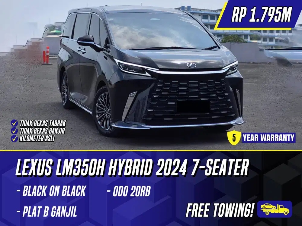 Lexus LM350h Hybrid 2024 7 Seater Black Hitam LM350 h LM 350h 350