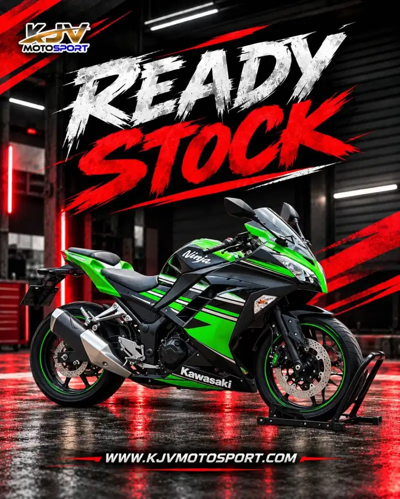 KAWASAKI NINJA 250 FI OLD HIJAU KRT 2017 KM LOW PAJAK ON LIKE NEW