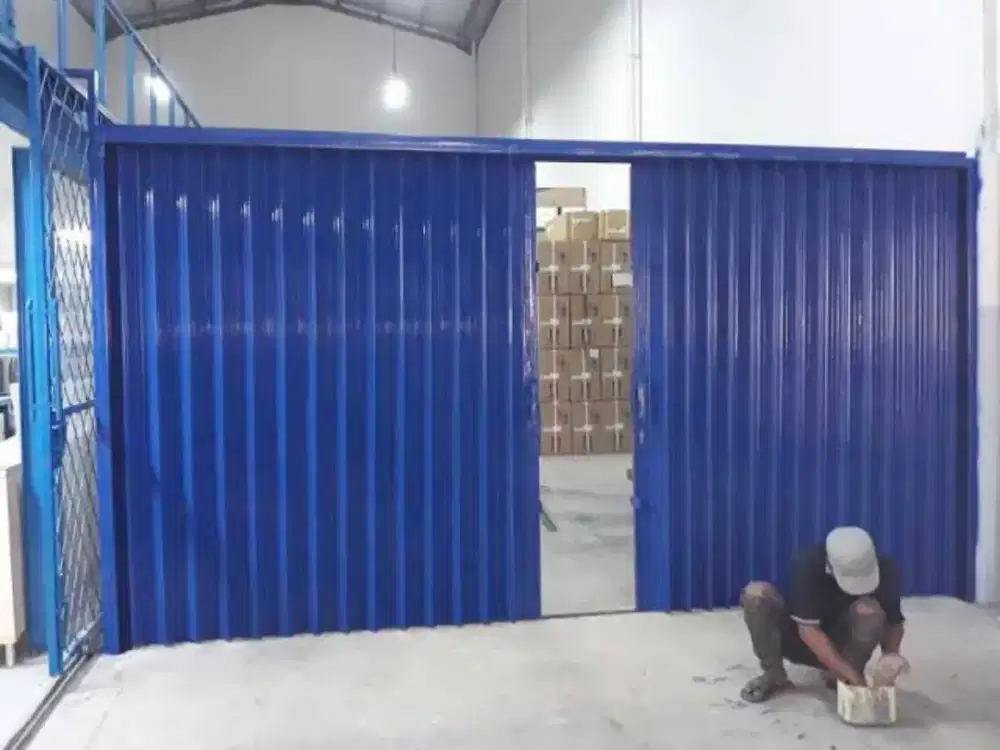 Service rolling door folding gate murah area megamendung bogor