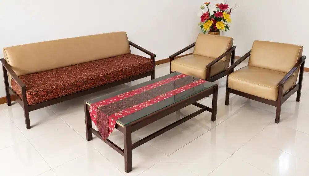 Dijual set kursi ruang tamu vintage