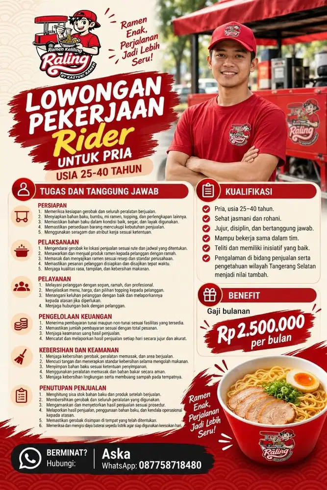 Lowongan Kerja Rider