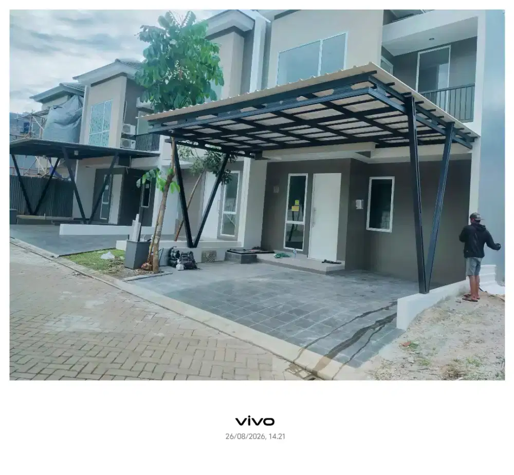 Kanopi baja ringan atap upvc