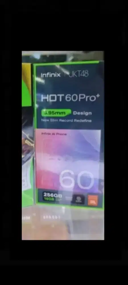 Infinix hot 60 pro plus 256gb ram 8gb dan8/128 layar lengkung