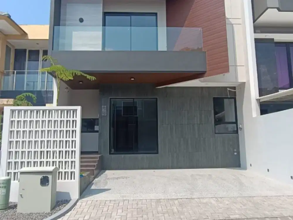 Rumah Baru Gress Modern Minimalis 2 Lantai Siap Huni di Alam Hijau Citraland Surabaya Barat